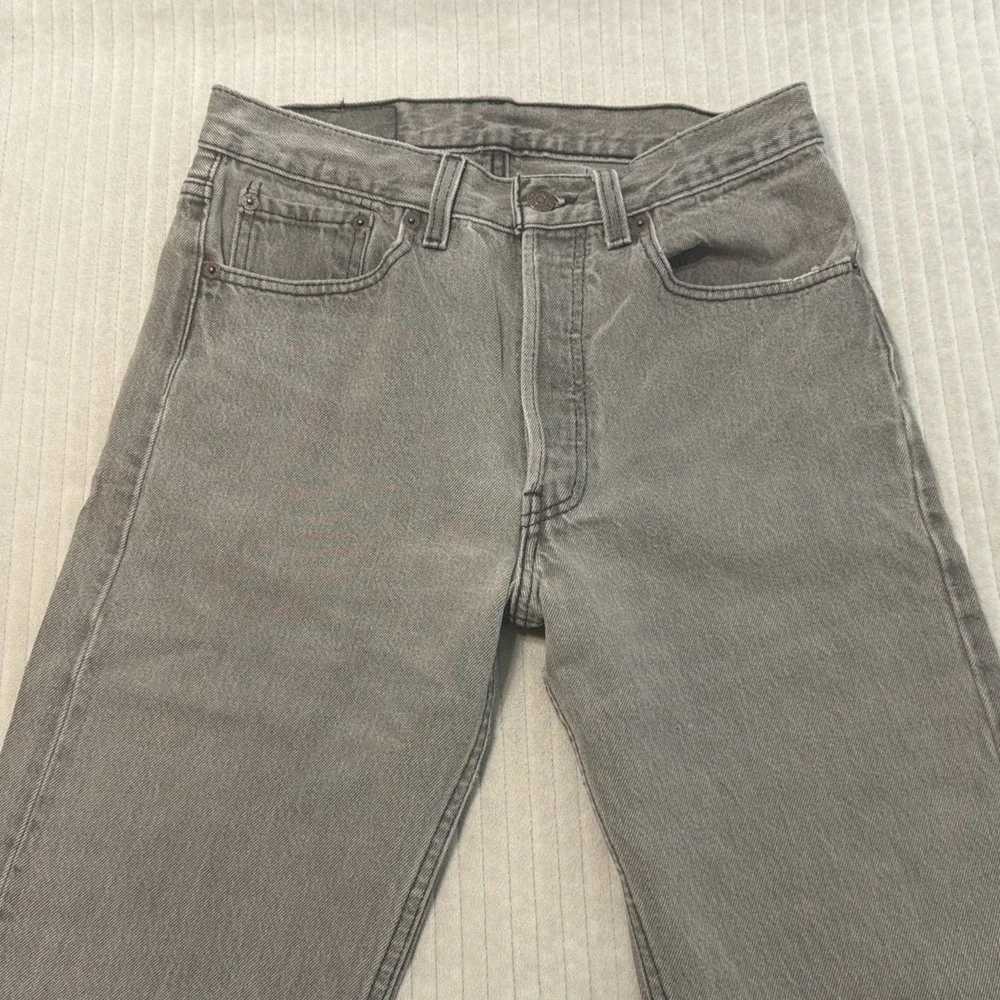 Vintage Levis 501 Jeans Mens 30x31 Gray Straight Button Fly 90s USA Tag 31x32